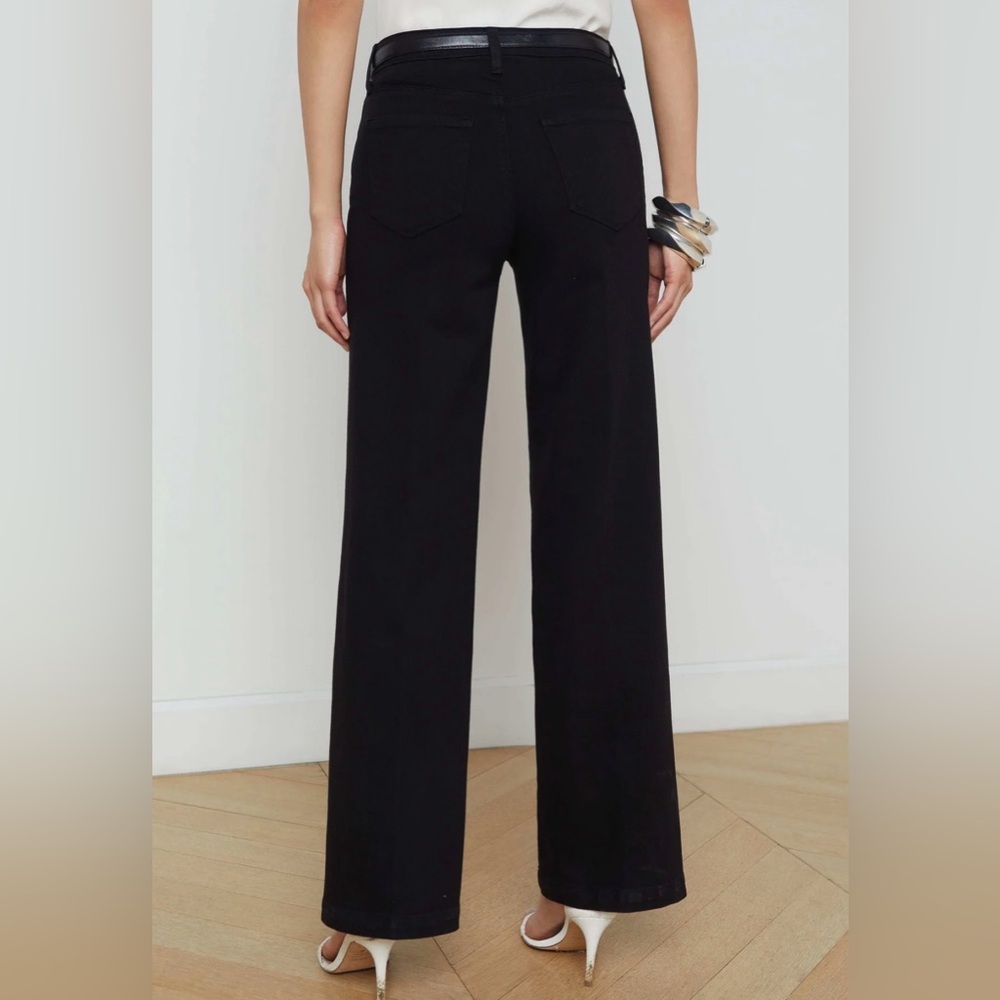 L'AGENCE Scottie Black Flare Women's Jeans Size 27 New - Picture 2 of 16